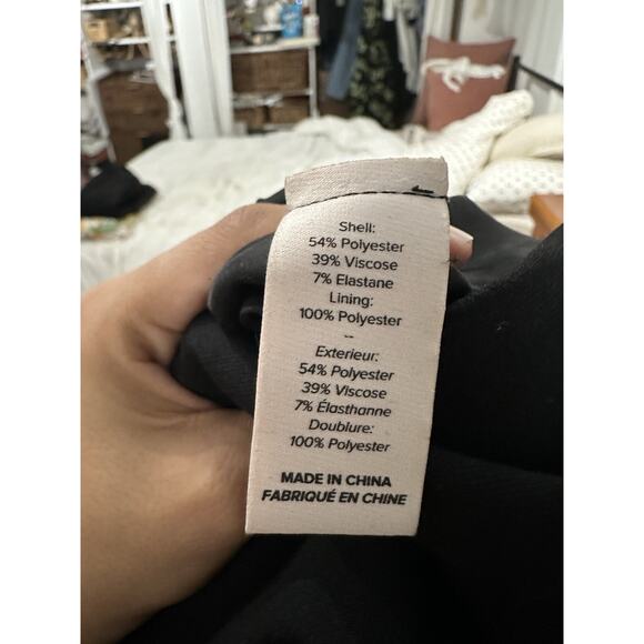 Cinq A Sept Birch Off The Shoulders Sheath Midi Cocktail Dress Black Size 10 - Picture 8 of 8